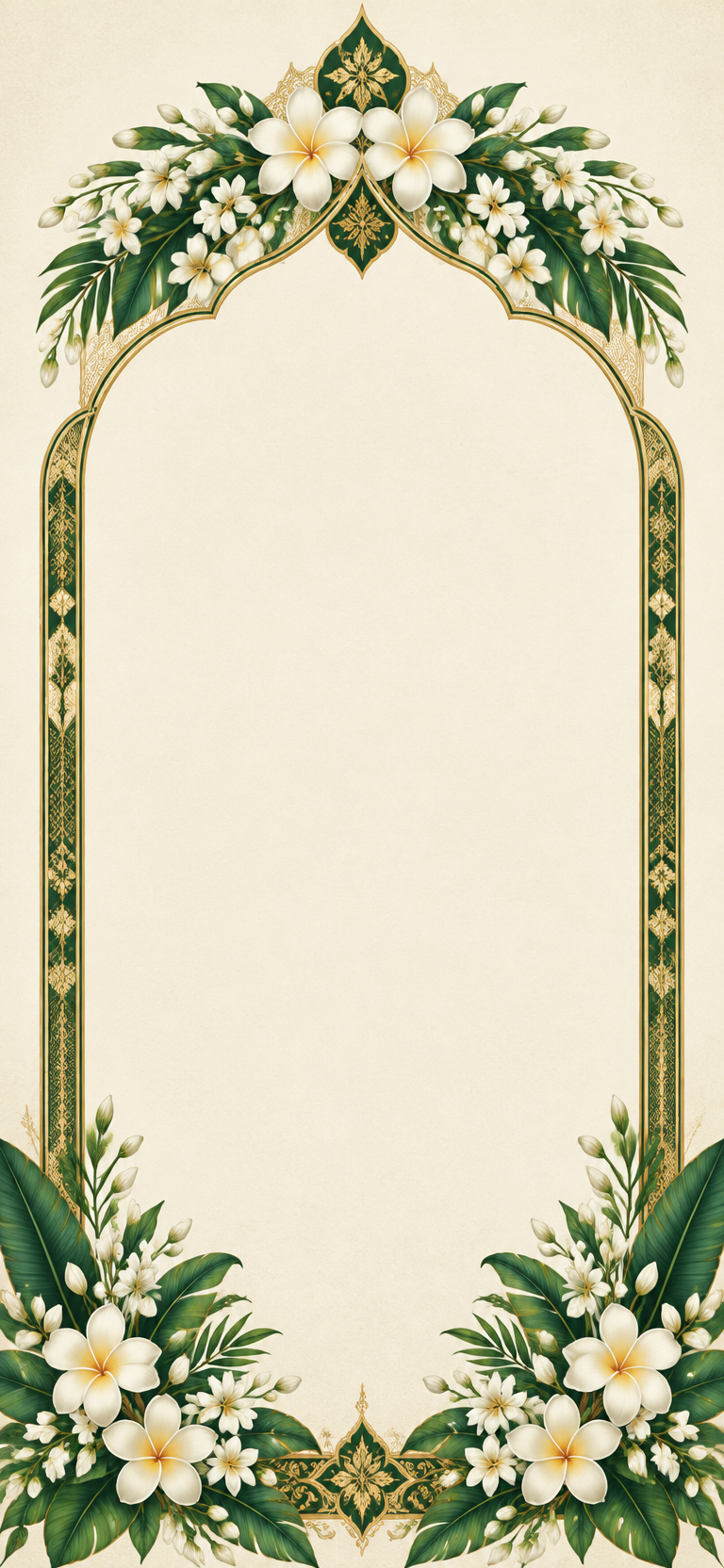 Emerald and gold songket card cover