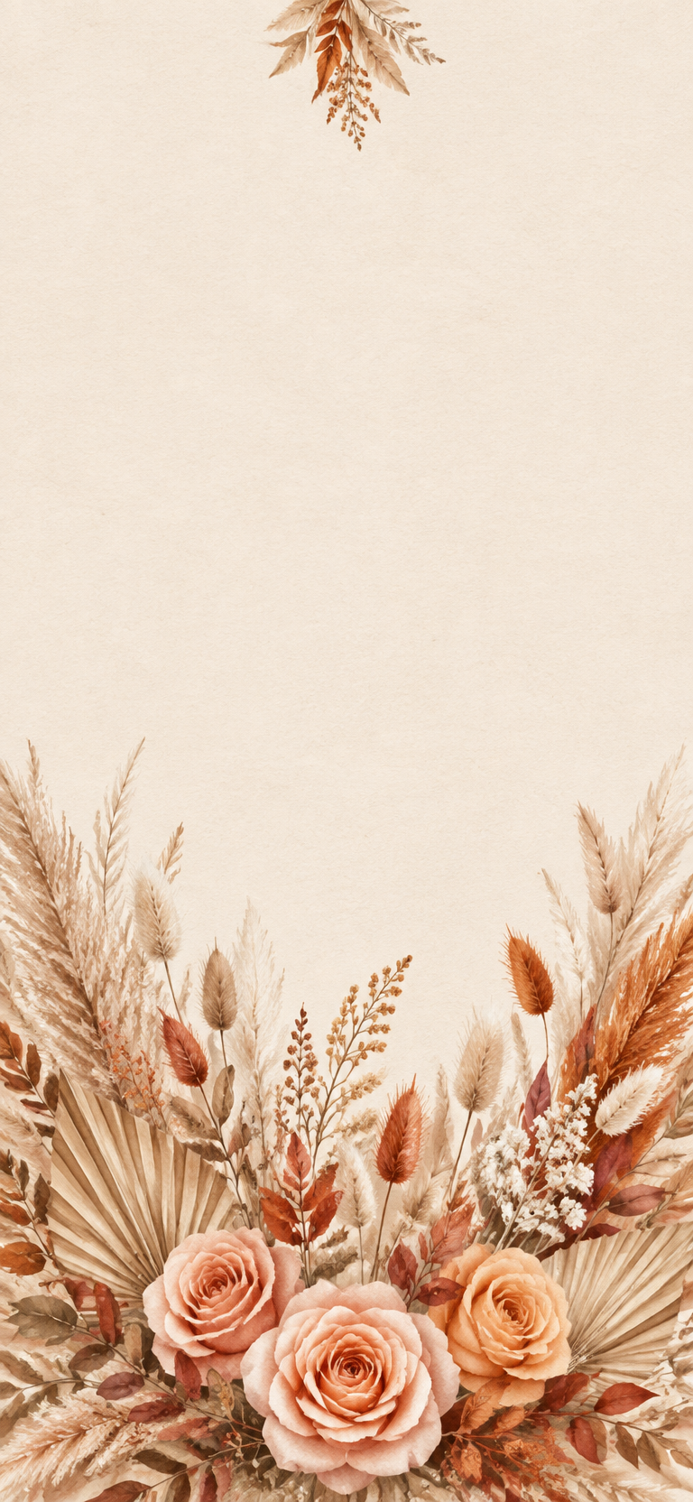 Terracotta boho card cover